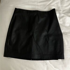 Aritzia Wilfred Faux Leather Mini Skirt